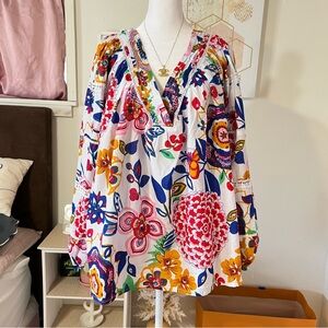 NWT KAKTUS floral blouse